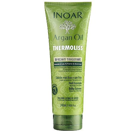 Inoar Argan Oil Thermoliss Defrizante Termoativado - Bálsamo Antifrizz 240ml