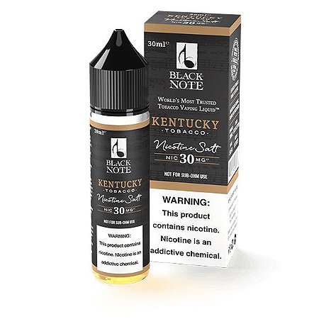 Liquido Kentucky (Tobacco) - Nic Salt | Black Note