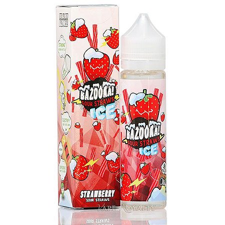 Liquido Strawberry Ice (Sour Straws) | Bazooka!