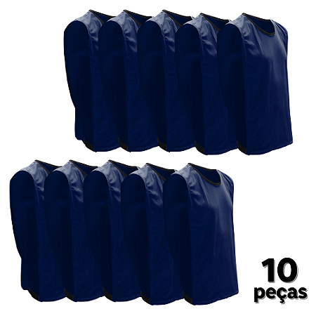 Coletes Adulto AX Esportes - Azul Marinho - PACK COM 10