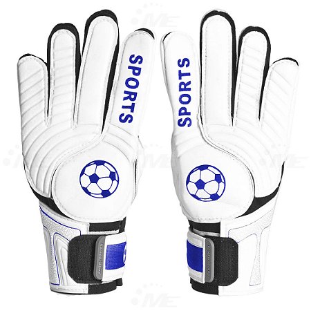 Luva de Goleiro AX Esportes Adulto TAM 10 BC/AZ - YWA045