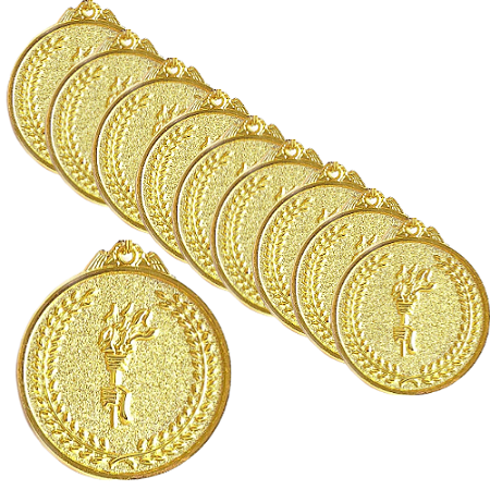 Medalha Honra ao Mérito TOCHA Ouro AX 64mm- FA485-435 - PACK COM 10