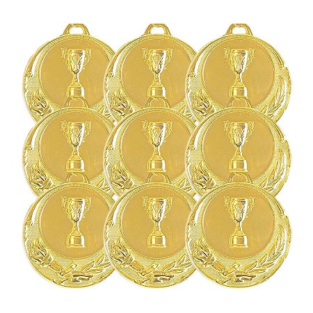 Medalha Honra ao Mérito TAÇA Ouro AX 65mm YWA 470 / 468 - PACK COM 10