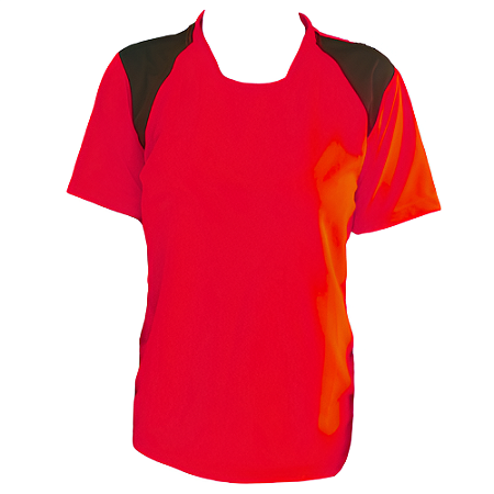 Jogo de Camisa AX Esportes Vermelho com Preto - 10+1 Numeradas