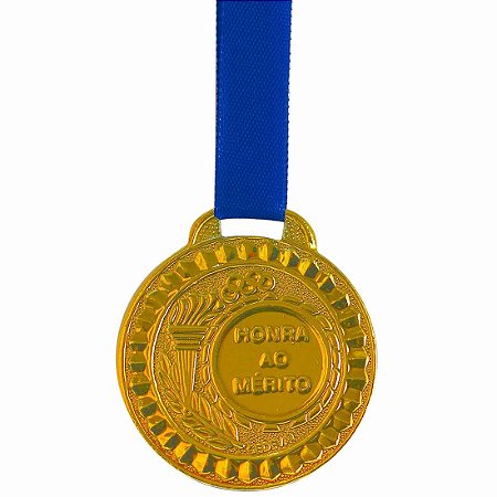 Pack com 4 Medalhas AX Esportes 29mm Honra ao Mérito Dourada  A-2945