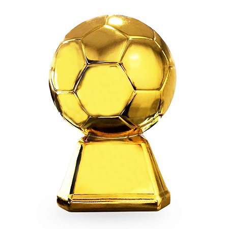 Troféu Plástico Bola de Futebol 17cm AX Esportes