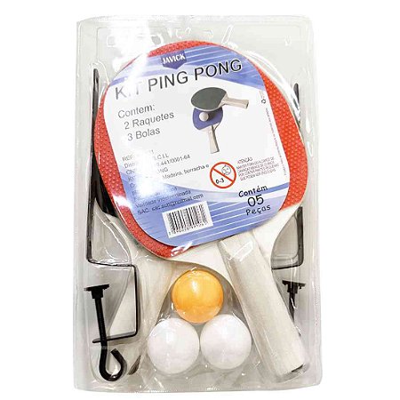 Kit Tênis De Mesa ( Ping Pong ) Com Mesa Raquetes E Rede - Fácil Esporte