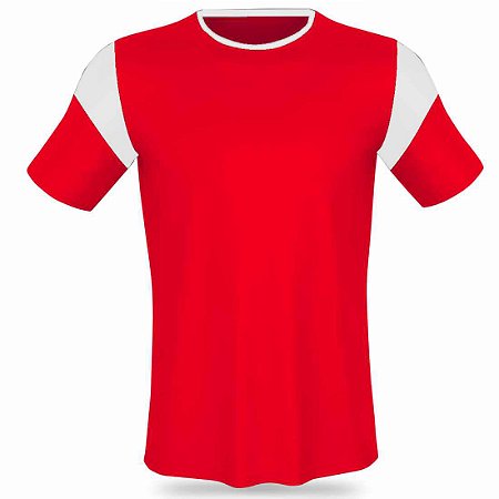 Jogo de Camisa AX Esportes Vermelho com Branco - 14+1 Numeradas