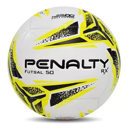 Bola de Futsal Penalty RX 50 XXI - Branca e Amarela