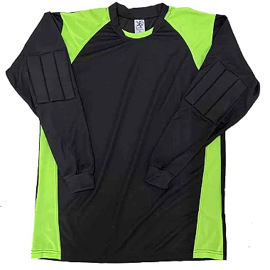Camisa para Goleiro Infantil Preta/Limão AX Esportes Tam 12 - Com Amofada