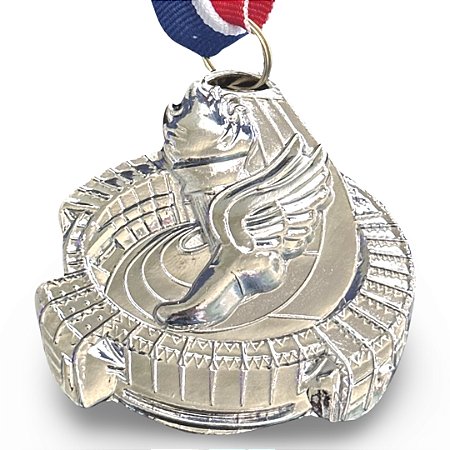 Medalha AX Esportes 60mm Honra ao Mérito Prateada - YWA 460 ESTADIO - EXCLUSIVIDADE