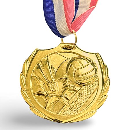 Medalha AX Esportes 65mm Dourada - YWA 460 VOLEI - EXCLUSIVIDADE E LANÇAMENTO