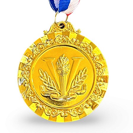 Medalha AX Esportes 65mm Honra ao Mérito Dourada - YWA 456 TOCHA V - EXCLUSIVIDADE E LANÇAMENTO