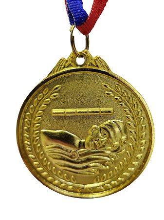 Medalha AX Esportes 65mm YWA 470 NATAÇÃO ONDA - EXCLUSIVIDADE