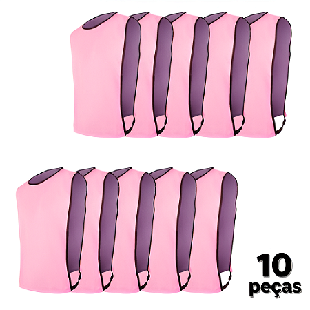 Coletes Adulto AX Esportes - Rosa Bebê - PACK COM 10