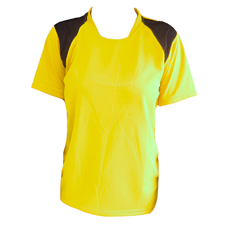 Jogo de Camisa Infantil Tam. 12 - Amarelo com Preto - 14+1 Numeradas
