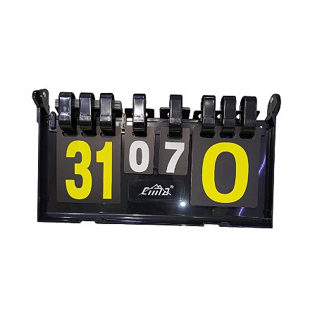 Placar Tênis de Mesa Plástico Pop AX 603 - 39x21cm