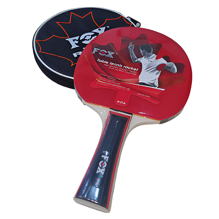 Raquete Tênis de Mesa FOX Treino 1 Estrela Capa Aberta 632 - Exclusividade