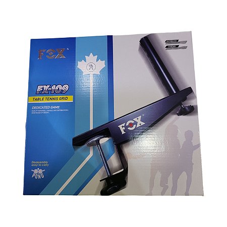 Suporte Tênis de Mesa com Rede FOX FX-109 OF. Com Rosca 617 - Exclusividade