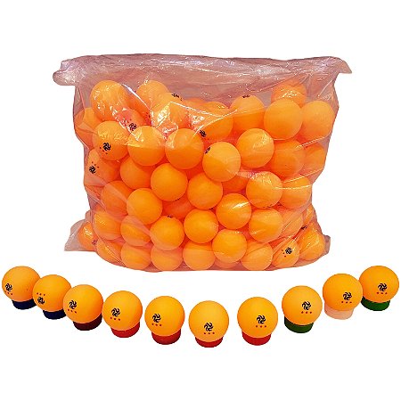 Bola Tênis de Mesa 3 Estrelas Laranja com 150 Bolas 40mm AX 634 - Exclusividade