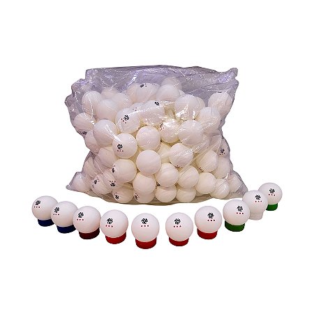 Bola Tênis de Mesa 3 Estrelas Branca com 150 Bolas 40mm AX 633 - Exclusividade