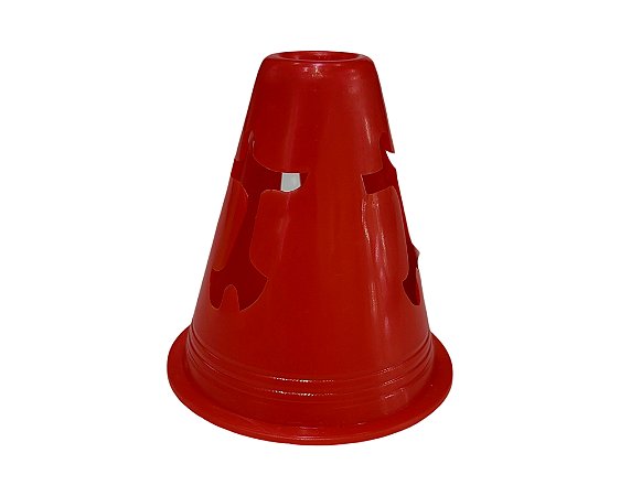Cone 8cm Mini Flexivel AX P/Skate e Patins Vermelho 677 - Exclusividade