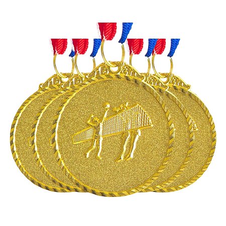 Medalha VOLEI Ouro AX 50mm  - Y224D /432 - PACK COM 10