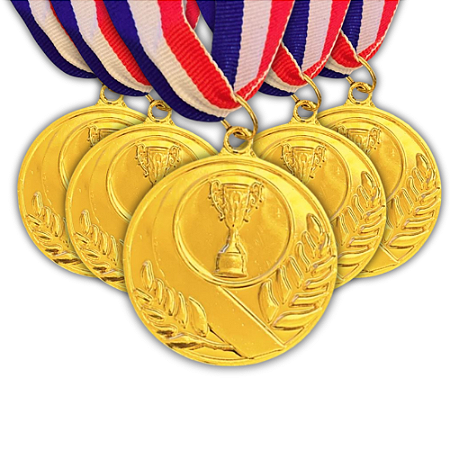 Medalha Honra ao Mérito TAÇA Pequena Ouro AX 50mm - YWA 454- PACK COM 10