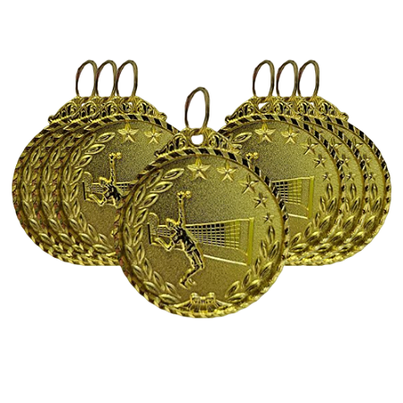 Medalha TENIS Ouro AX 65mm YWA 470 - PACK COM 10