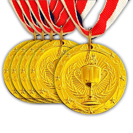 Medalha Honra ao Mérito Ouro AX 45mm - YWA 455 TACA 1 - PACK COM 10