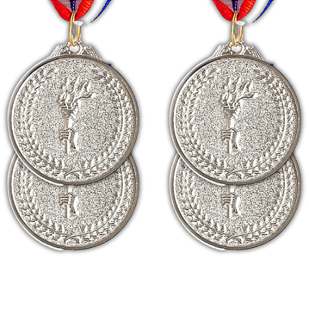 Medalha Honra ao Mérito em  Prata AX 50mm- FA480/FA275 - PACK COM 10