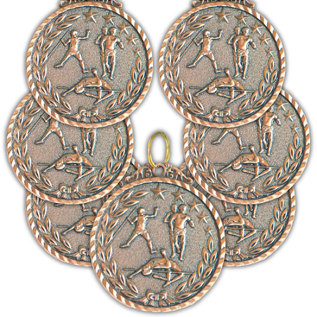 Medalha ATLETISMO 3 Bronze AX 50mm - Y225B - PACK COM 10