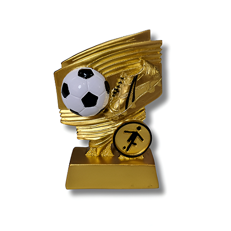 Troféu Chute Bola Mini Branca 12cm Maciço AX 560 - EXCLUSIVIDADE