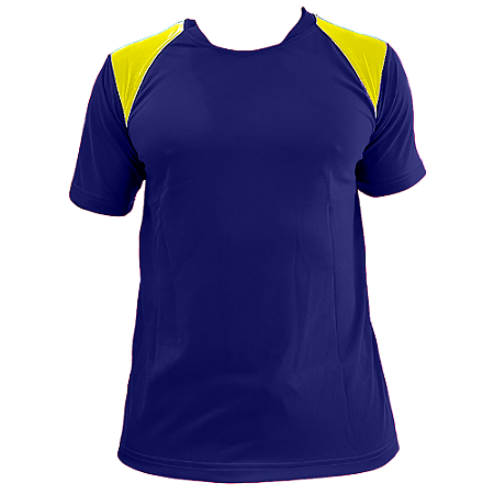Jogo de Camisa AX Esportes Royal com Amarelo - 10+1 Numeradas