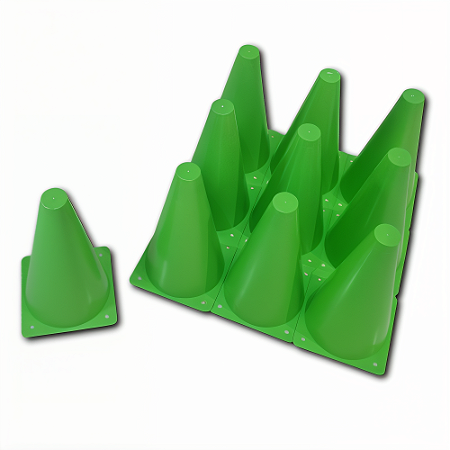 Cone 24cm VERDE Plástico 588 AX - PACK COM 10 - Verde