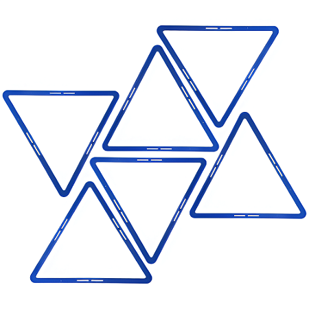 Triangulo AX Agilidade Para Treino 48cm - 667 - PACK COM 6 - Azul