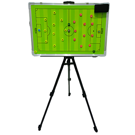 Prancheta Tática Futebol G 60x40 com Tripé e Botões AX - 778
