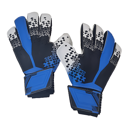 Luva Goleiro Adulto Prof. AX com Protetor de Dedo  - 758 Azul
