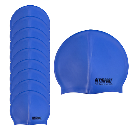 Touca Natação em Silicone AX Esportes Adulto Azul - PACK COM 10
