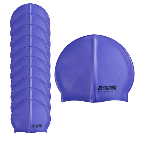 Touca Natação em Silicone AX Esportes Adulto Roxa - PACK COM 10
