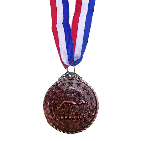 Medalha NATAÇÃO ESTRELA Bronze  AX 65mm YWA 470- EXCLUSIVIDADE