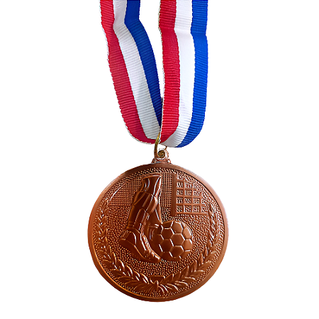 Medalha Futebol CHUTE Bronze AX 65mm YWA 471  - EXCLUSIVIDADE