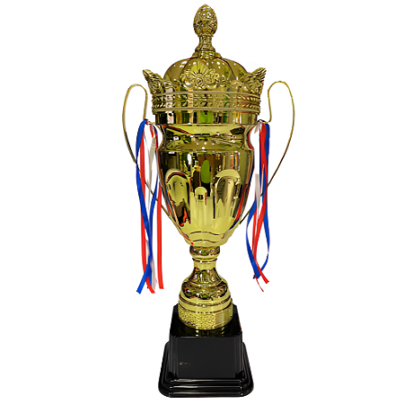 Taça Troféu King Gigante Dourada 76cm AX - 849