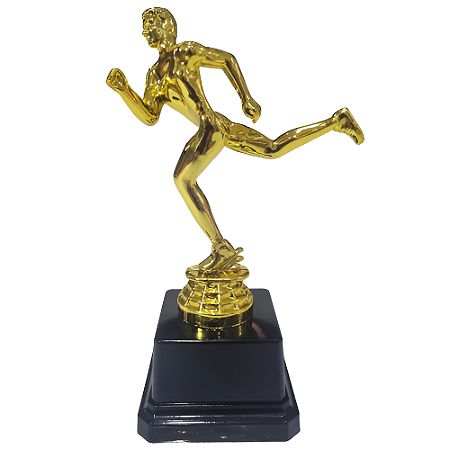 Troféu de Corrida Atletismo 16cm Base 3º Quadrada AX - 838