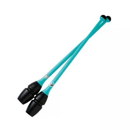 Maça Bastão Ginastica Rítmica Adaptável AX PVC Tam. 37cm 593 - PACK COM 2 PEÇAS AZUL CELESTE