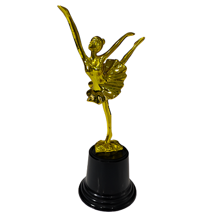 Troféu de Balé Bailarina 20,5cm BASE REDONDA  AX - 825