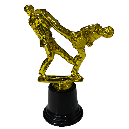 Troféu de Taekwondo 18,5cm BASE REDONDA AX - 833