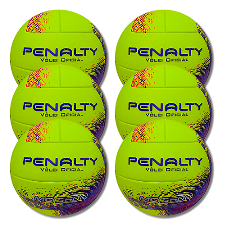 Bola Vôlei Penalty MG 3600 XXI - PACK COM 6 PEÇAS