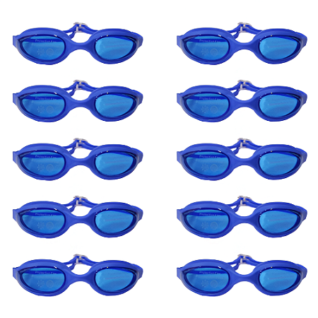 Óculos AX Natação Silicone Advanced Azul Adulto c/ Estojo PROMO - 868 - PACK COM 10