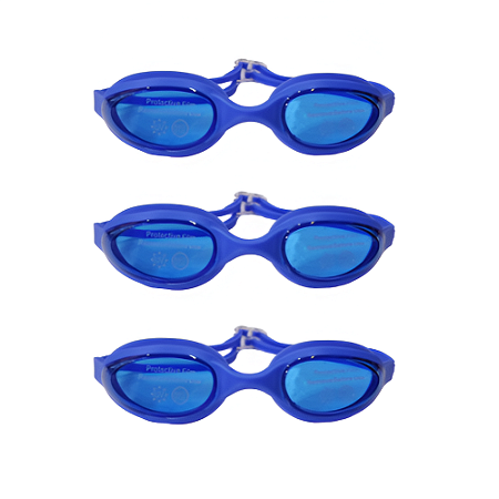Óculos AX Natação Silicone Advanced Azul Adulto c/ Estojo PROMO - 868 - PACK COM 3